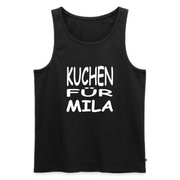 Kuchen - Männer Premium Bio Tank Top - Schwarz - Vorne - AI Model Male 178 light (178cm)