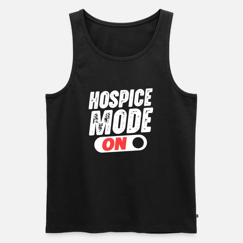 Hospice Mode On - Männer Premium Bio Tank Top - Schwarz