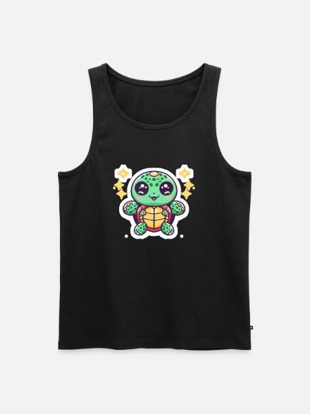 Turtle Lover - Men's Premium Organic Tank Top - black
