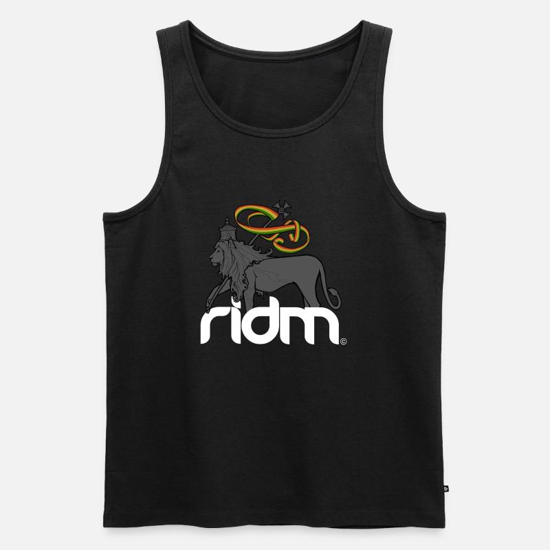 ridm lion - Männer Premium Bio Tank Top - Schwarz