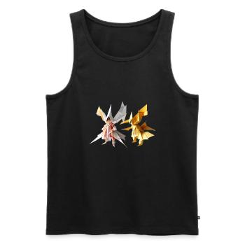 new fashion is with you for the first time - Männer Premium Bio Tank Top - Schwarz - Vorne - AI Model Male 178 light (178cm)