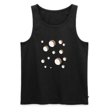 Loch an Loch - Männer Premium Bio Tank Top - Schwarz - Vorne - AI Model Male 178 light (178cm)