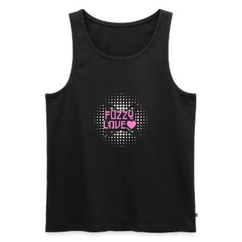 Fuzzy Love - Männer Premium Bio Tank Top - Schwarz - Vorne - Michal (187cm)
