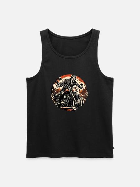 Motorcycle Logo/Bike/Two-Wheeler/Vehicle/Motors - Men's Premium Organic Tank Top - black