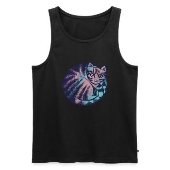 Kitty Cat Blues - Men's Premium Organic Tank Top - black - Front - AI Model Male 178 light (178cm)