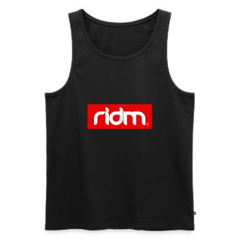 ridm logo - Männer Premium Bio Tank Top - Schwarz - Vorne - Michal (187cm)