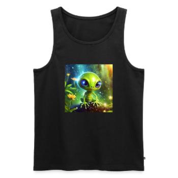 Firefly personnage extraterrestre mignon 57577 - Débardeur bio Premium Homme - noir - Devant - AI Model Male 178 light (178cm)