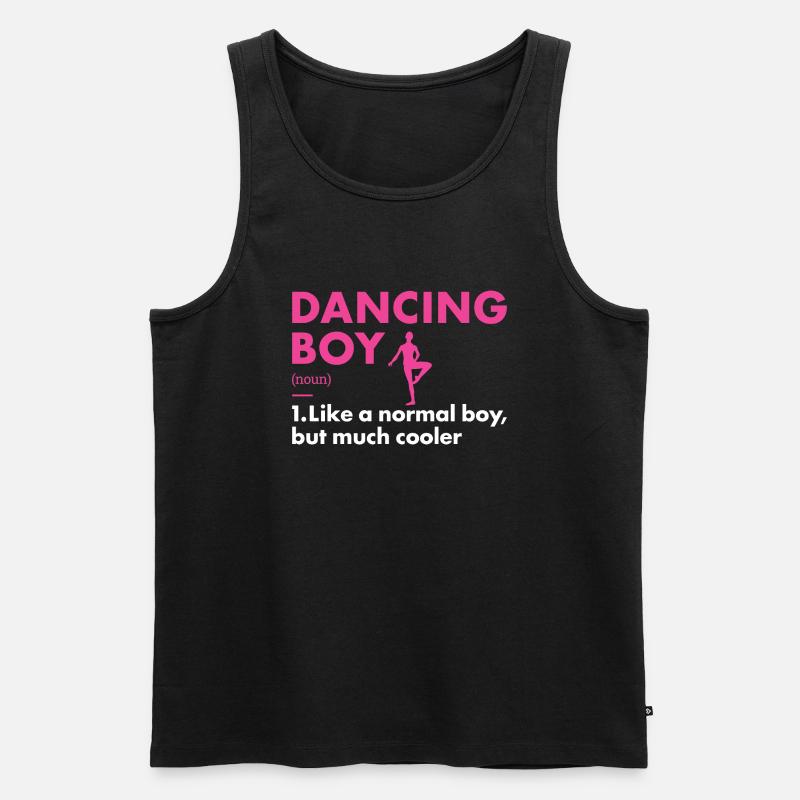 Dancer Boy Definition Dancing - Männer Premium Bio Tank Top - Schwarz