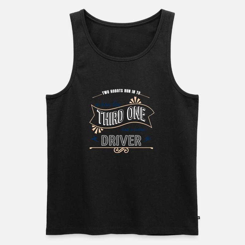 computer job robotics bot aerospace engineering - Männer Premium Bio Tank Top - Schwarz