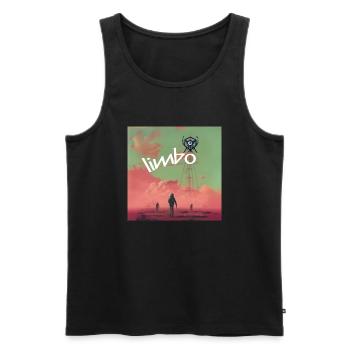 Limbo Cherry Boom - Men's Premium Organic Tank Top - black - Front - AI Model Male 178 light (178cm)