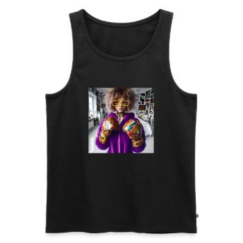 Pop Cosplayers Boxing - Männer Premium Bio Tank Top - Schwarz - Vorne - Michal (187cm)