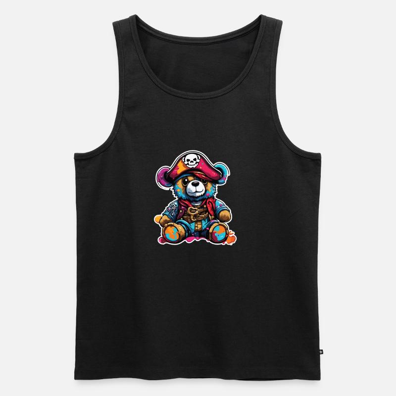 Teddybär / Kuscheltier / Stofftier / Geschenkidee - Männer Premium Bio Tank Top - Schwarz