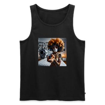Alto Ahi - Männer Premium Bio Tank Top - Schwarz - Vorne - Michal (187cm)