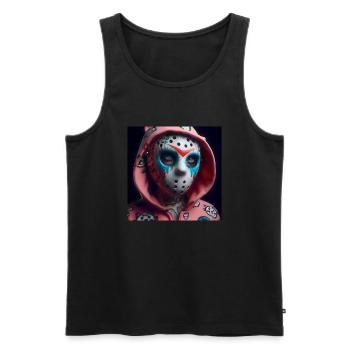 Rebel Days - Männer Premium Bio Tank Top - Schwarz - Vorne - Michal (187cm)