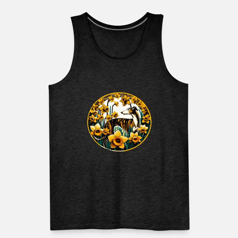Daffodils Sighthound Men's Premium Organic Tank Top