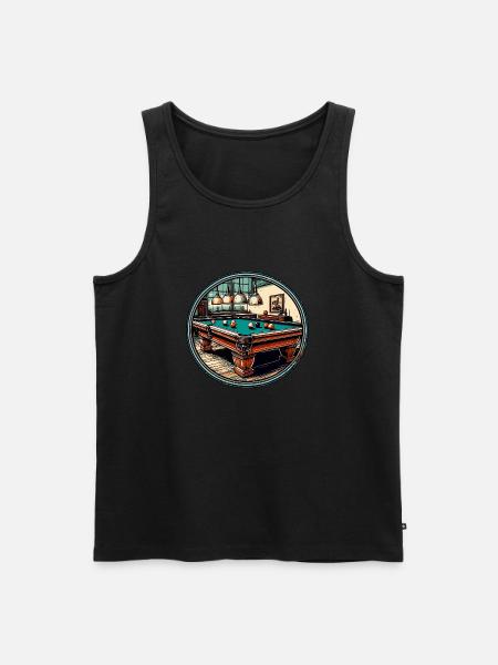 Biljarttafel / Biljartbal / 8-bal / Pool / Kö - Mannen Premium Bio Tanktop - zwart