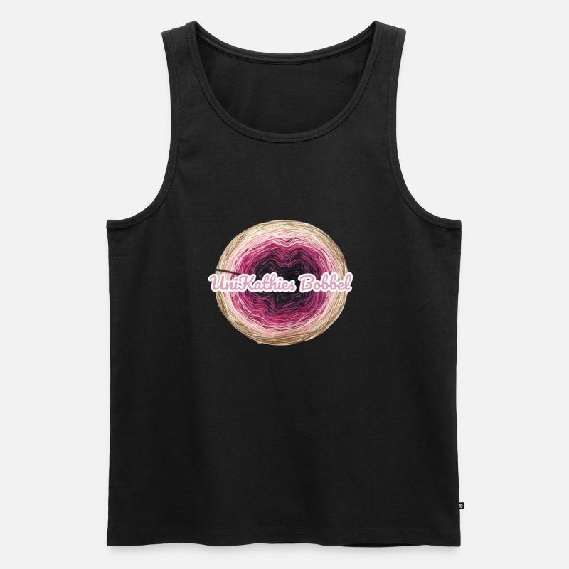 Unikathies Bobbel - Männer Premium Bio Tank Top - Schwarz