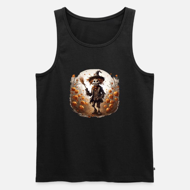 Vogelscheuche / Erntehelfer / Maisfeld / Feld - Männer Premium Bio Tank Top - Schwarz