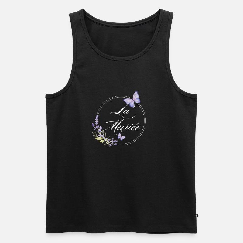 Der Braut-Schmetterling - Braut-Geschenkidee - Männer Premium Bio Tank Top - Schwarz
