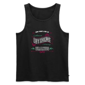 Art céleste génial anniversaire cadeau blague bday - Débardeur bio Premium Homme - noir - Devant - Michal (187cm)