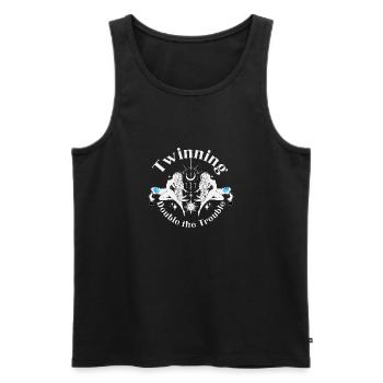 Zodiac Horoscope Astrology Constellations Gemini - Männer Premium Bio Tank Top - Schwarz - Vorne - AI Model Male 178 light (178cm)