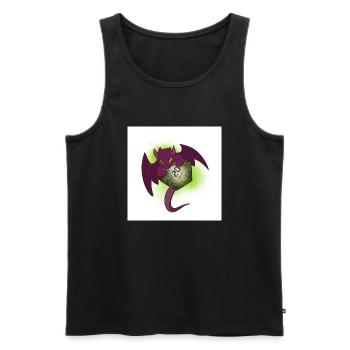 Dice Dragon - Männer Premium Bio Tank Top - Schwarz - Vorne - Michal (187cm)
