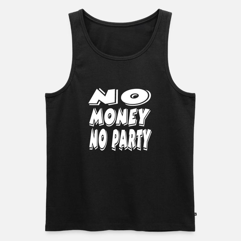 Party - Männer Premium Bio Tank Top - Schwarz