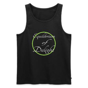maintaining balance quote finding joy joy - Men's Premium Organic Tank Top - black - Front - Michal (187cm)