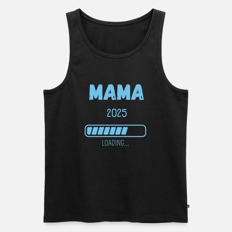 MAMA 2025 LOADING... - Männer Premium Bio Tank Top - Schwarz