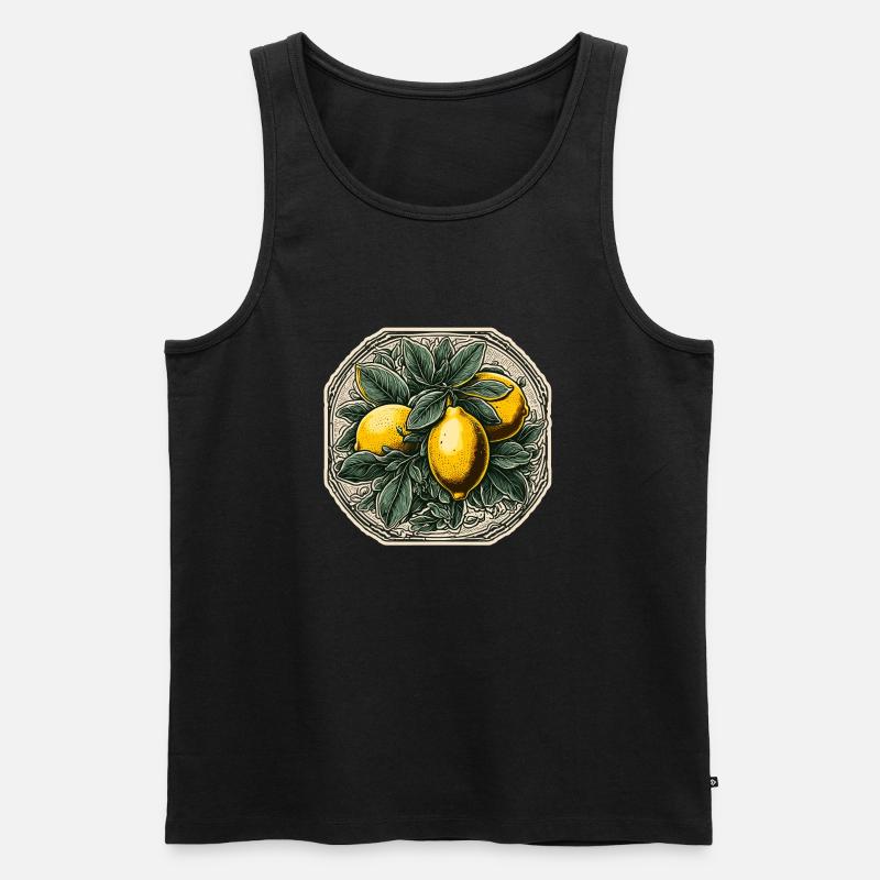 Lebensmittel / Obst / Markt / Vitamine / Design - Männer Premium Bio Tank Top - Schwarz
