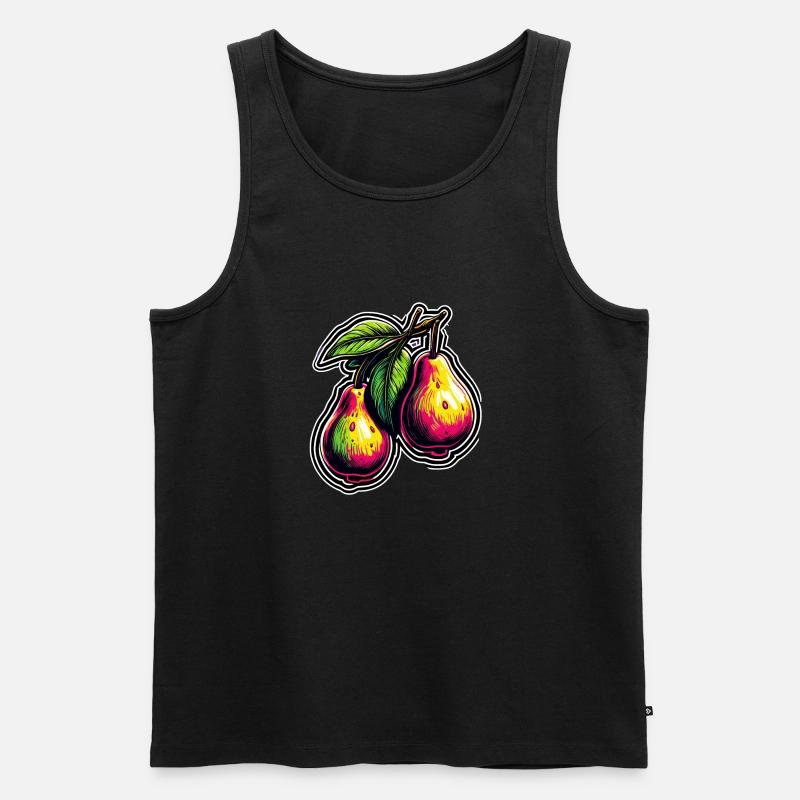 Lebensmittel / Obst / Markt / Vitamine / Design - Männer Premium Bio Tank Top - Schwarz