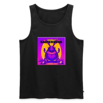 Osterwünsche - Männer Premium Bio Tank Top - Schwarz - Vorne - AI Model Male 178 light (178cm)