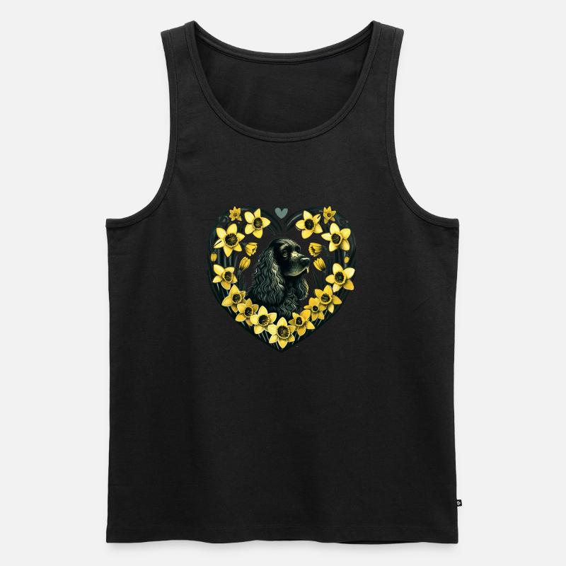 Schwarzer Cocker Spaniel - Männer Premium Bio Tank Top - Schwarz