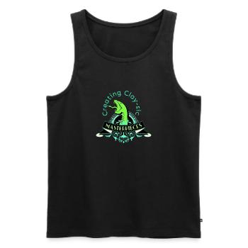 Clay Artist Ceramic Art Kneading Pottery Artistic - Men's Premium Organic Tank Top - black - Front - Michal (187cm)
