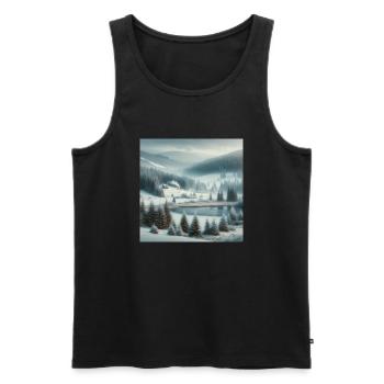 Winter Wonderland - Männer Premium Bio Tank Top - Schwarz - Vorne - Michal (187cm)