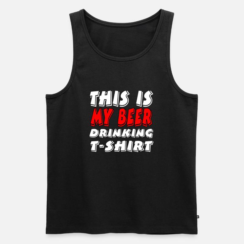 Bier - Männer Premium Bio Tank Top - Schwarz
