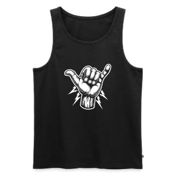 Elektriker Beruf Shirt - Männer Premium Bio Tank Top - Schwarz - Vorne - Michal (187cm)