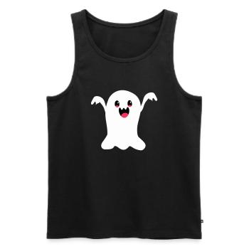 spirit - Men's Premium Organic Tank Top - black - Front - Michal (187cm)