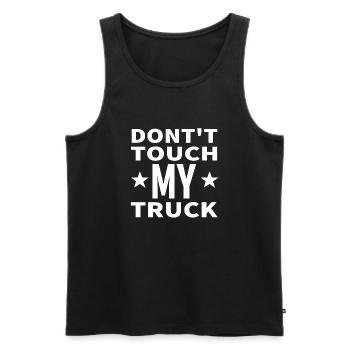 Truck - Männer Premium Bio Tank Top - Schwarz - Vorne - Michal (187cm)