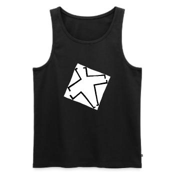Banner der Bruderschaft - Männer Premium Bio Tank Top - Schwarz - Vorne - Michal (187cm)