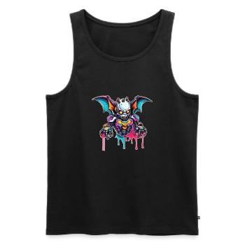 Robot Animal / AI / Mechanized Animals / Comic - Men's Premium Organic Tank Top - black - Front - AI Model Male 178 light (178cm)