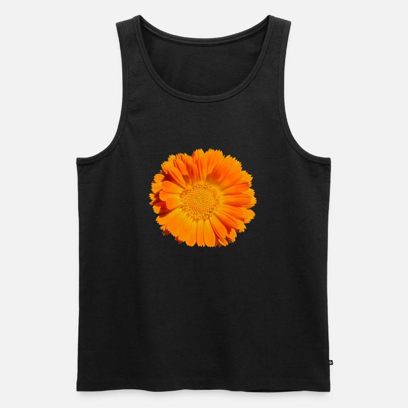 Blume Blüte - Männer Premium Bio Tank Top - Schwarz