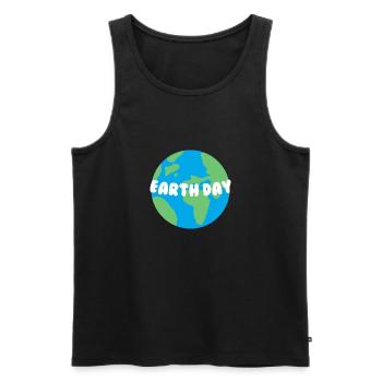 Earth Day - Männer Premium Bio Tank Top - Schwarz - Vorne - AI Model Male 178 light (178cm)