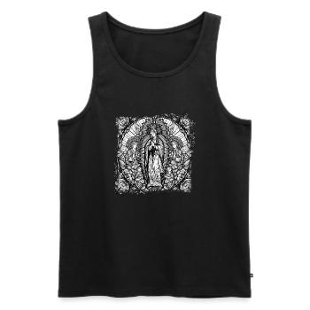 Jungfrau Maria Jesus Bibel christliche Religion christlich - Männer Premium Bio Tank Top - Schwarz - Vorne - Michal (187cm)