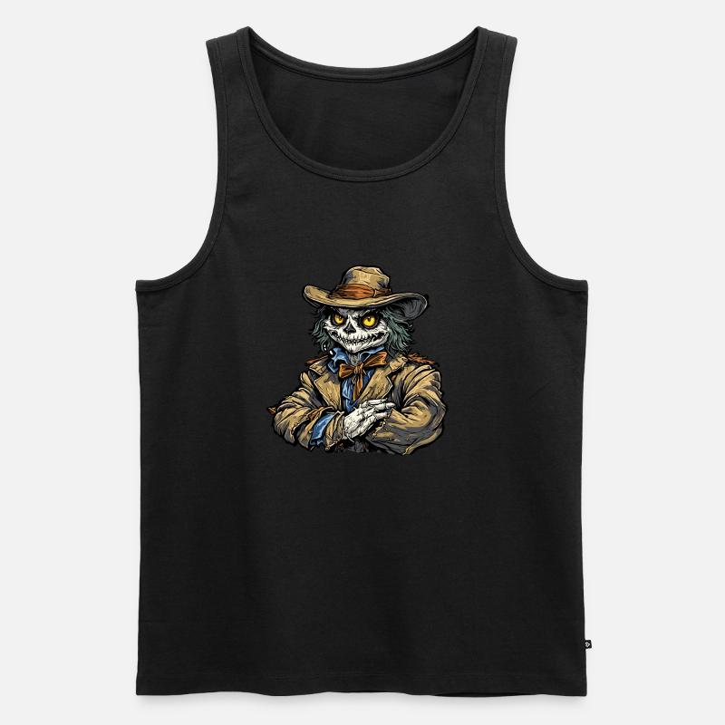 Vogelscheuche / Erntehelfer / Maisfeld / Feld - Männer Premium Bio Tank Top - Schwarz