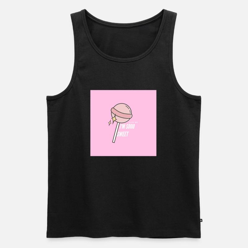Lolipop - Männer Premium Bio Tank Top - Schwarz