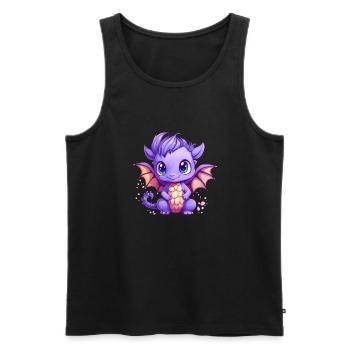 Baby Dragon - Männer Premium Bio Tank Top - Schwarz - Vorne - Michal (187cm)