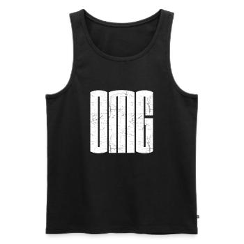 OMG oh mon dieu ! - Débardeur bio Premium Homme - noir - Devant - AI Model Male 178 light (178cm)