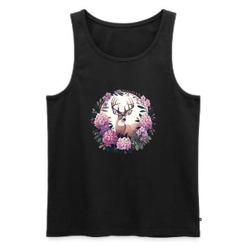 Bock - Männer Premium Bio Tank Top - Schwarz - Vorne - AI Model Male 178 light (178cm)