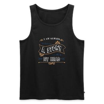 Écrivez des dictons de châssis Noël Contentwriter - Débardeur bio Premium Homme - noir - Devant - Michal (187cm)